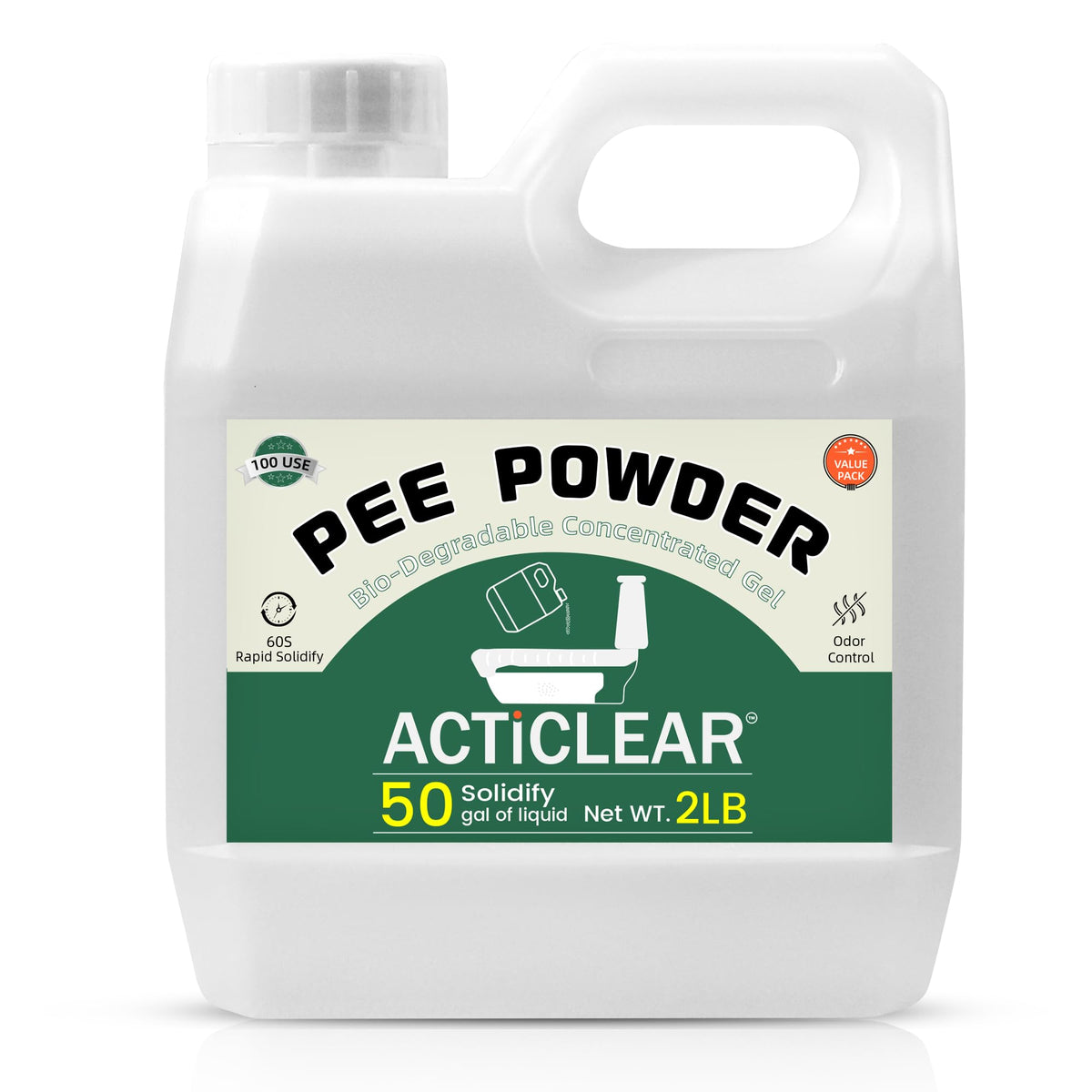 Pee Powder Gel - 2/4lb Rapid 60-Second Absorption & Odor - Image 1