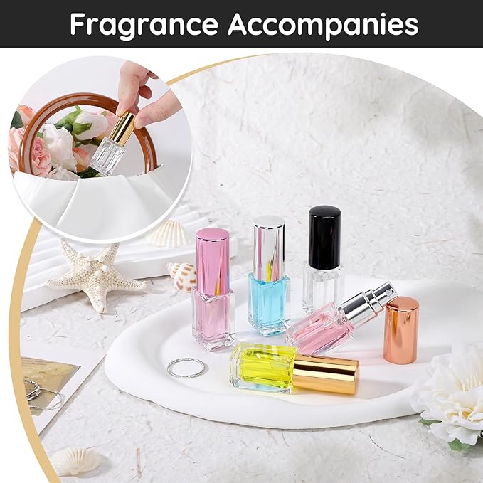 Segbeauty 20pcs 0.1oz Mini Perfume Bottle Travel, Glass Perfume Atomizer Travel Cologne Sprayer, 3ml Cologne Refillable Spray Bottle with Refill kit, Bulk Fine Mist Small Atomizer Sprayer with Pump