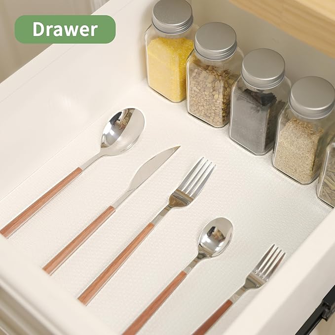 Shelf Liners 20 inch x 20 ft Kitchen Cabinets Liner Non-Stick Drawer Liners Drawer Mats EVA Protector Shelving Cupboard Lining (Clear, 20 inch x 20 ft)