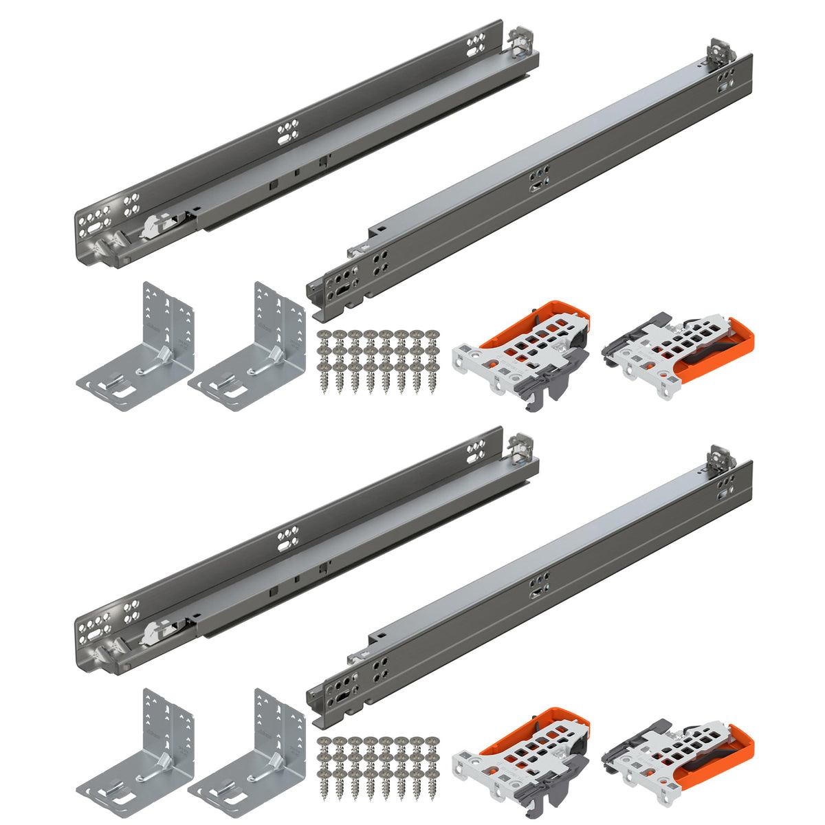 Blum TANDEM plus BLUMOTION Soft-Close Undermount Slides Kit, 18 - Image 1