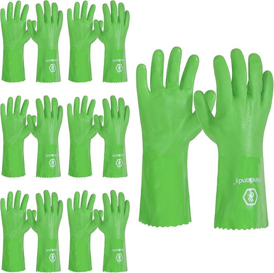 HANDLANDY Chemical Gloves, Heavy Duty Cleaning Gloves