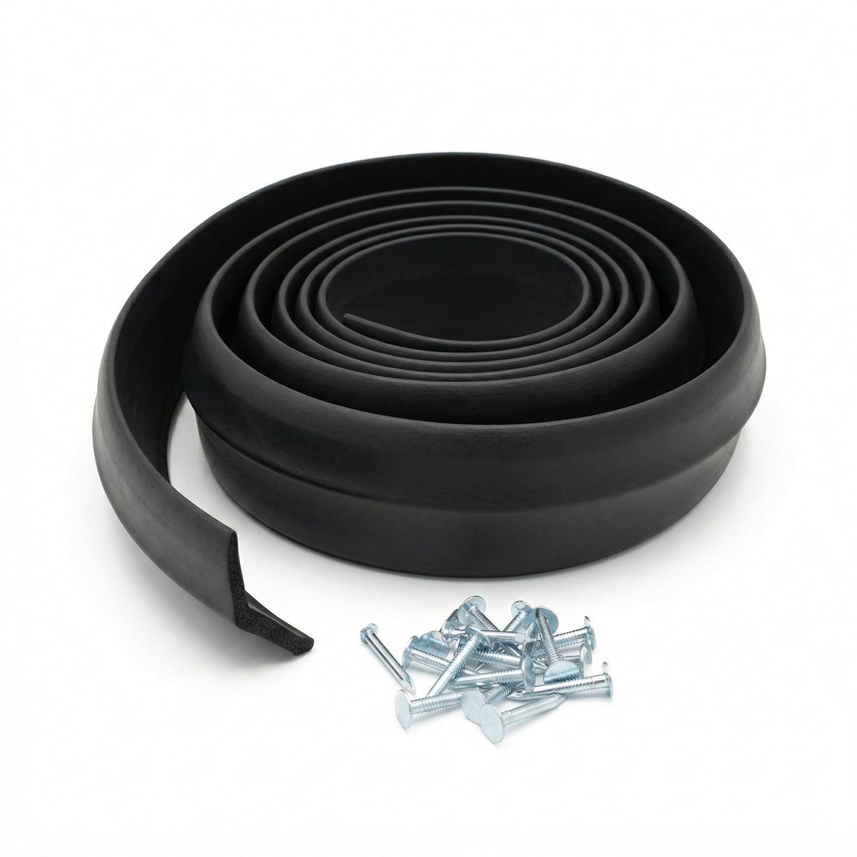 VelTherm 9FT Garage Door Bottom Seal, Black Garage Door | Home Repair - Image 1