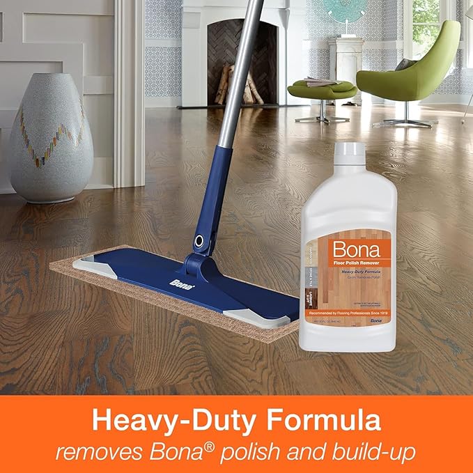 Bona Floor Polish Remover - Covers 200sqft - 32 Fl Oz