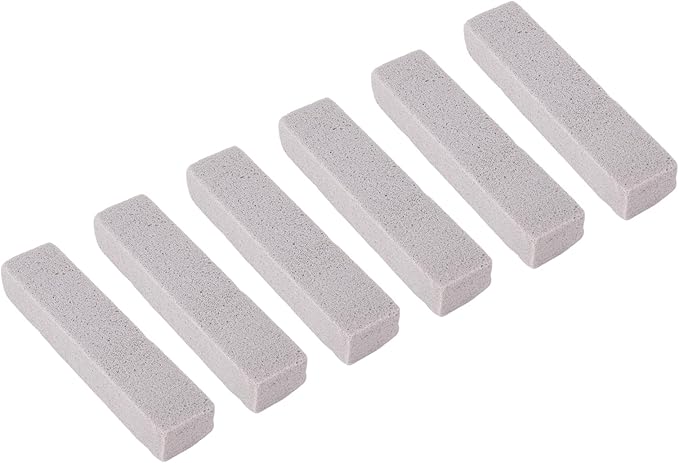Hyuduo 6PCS Pool Pumice Stones, PVC Material Blocks for Hard Water Calcium Deposits, with Long Lasting Performance, for Toilet Sink Bathtub Tile Grill Pool (Small)