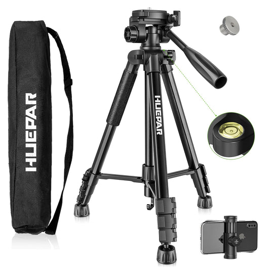 Huepar Professional Laser Level Tripod, 60 Inch | Travel Essentials - Image 1