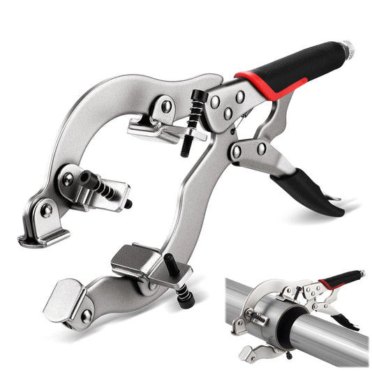 13" Locking Welding Pipe Plier Clamp Round Tube Welding C Clamp - Image 1