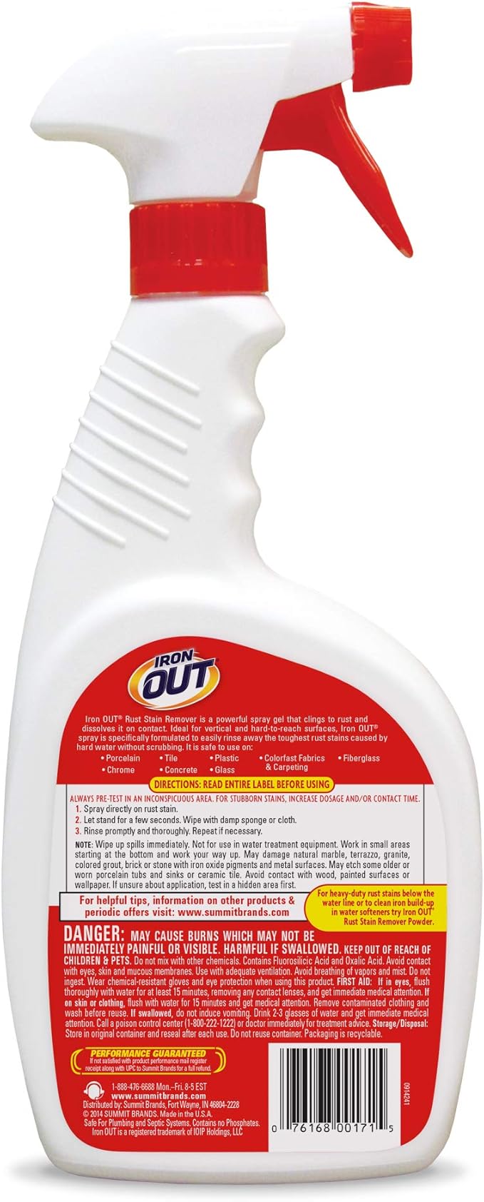 OUT White Brite Laundry Whitener and Multipurpose Rust Stain Remover Powder and Spray Gel