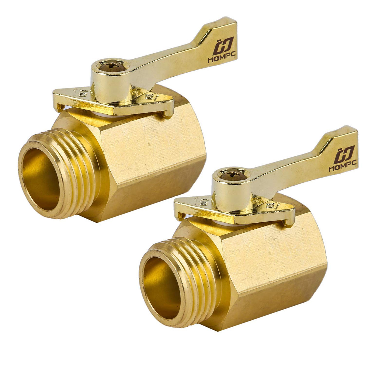 Super Heavy Duty 3/4" Brass Shut Off Valve Garden Hose Shut Off - Image 1