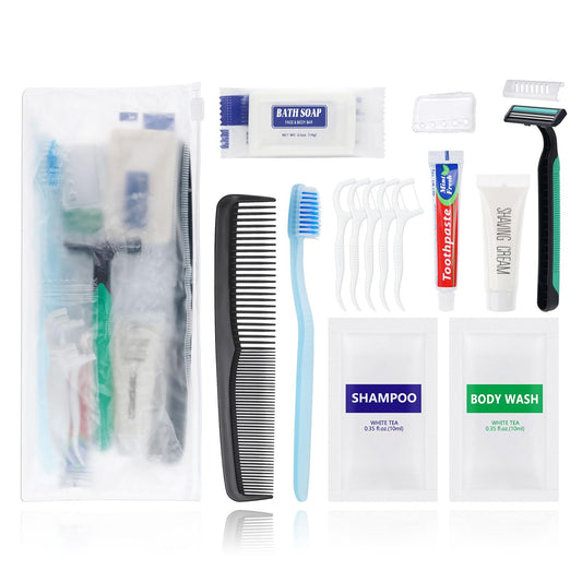 Pack of 10 Travel Size Toiletries Kit,Personal Hygiene Kit - Image 1