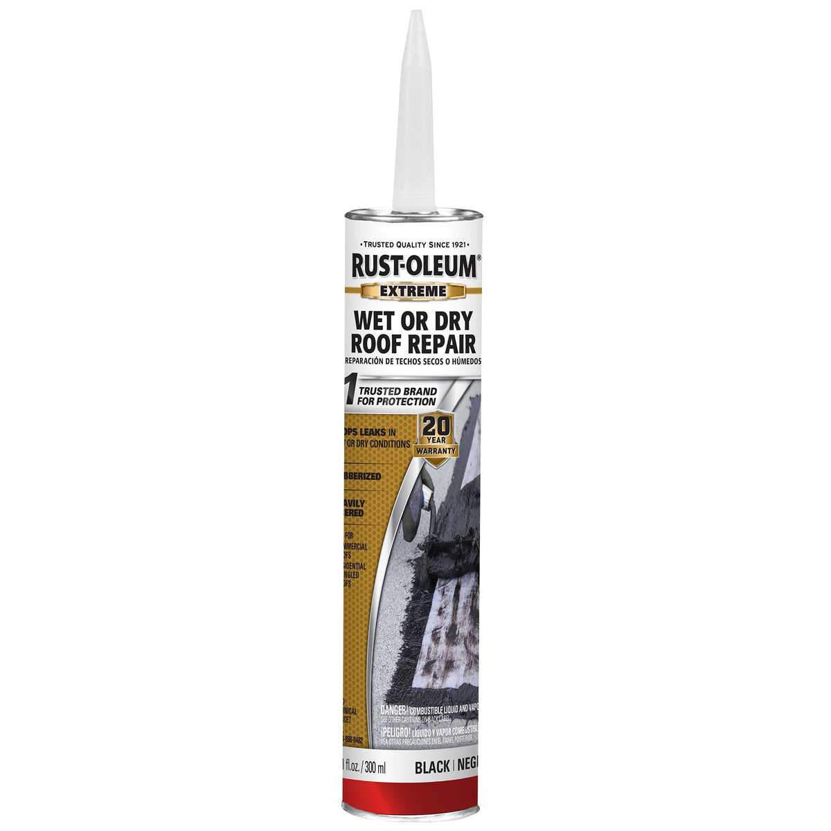 Rust-Oleum Roof Repair Cement Sealant, Extreme, 10.1oz - Image 1