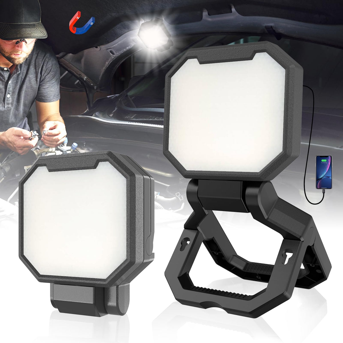 HYPERLITE Rechargeable Work Light 2pack 40W 4000Lumens - Image 1