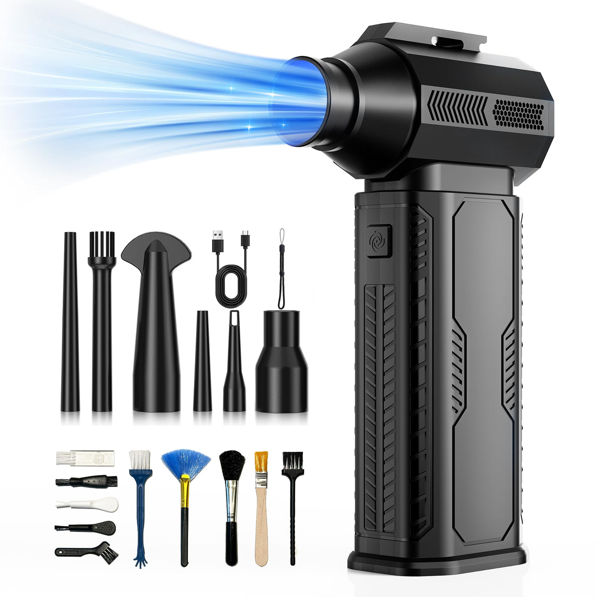 Compressed Air Duster, 130,000RPM Ultra-Powerful Electric Air - Image 1