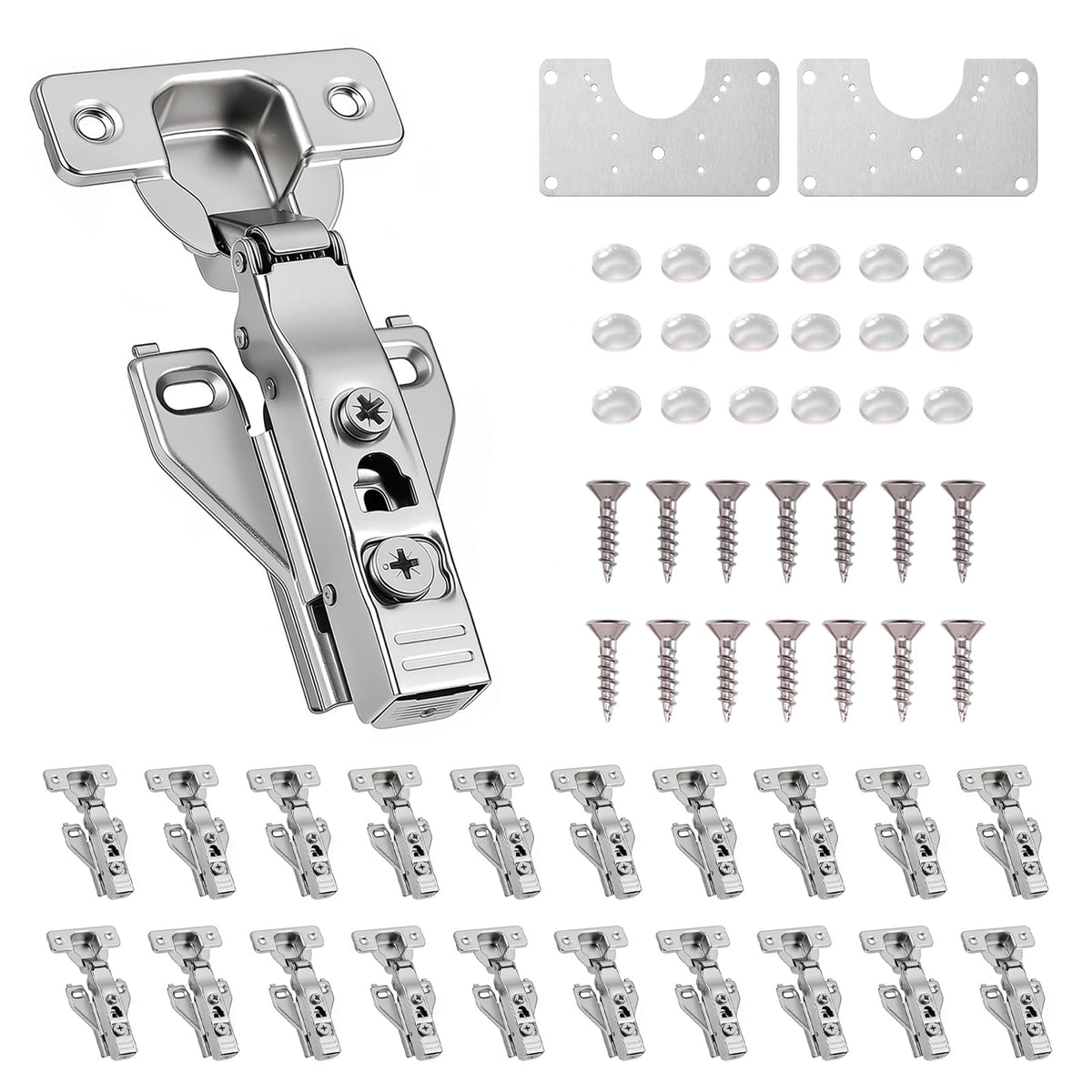 Cabinet Hinges - 50 Pack Soft Close Kitchen Cabinet Hinges - Image 1
