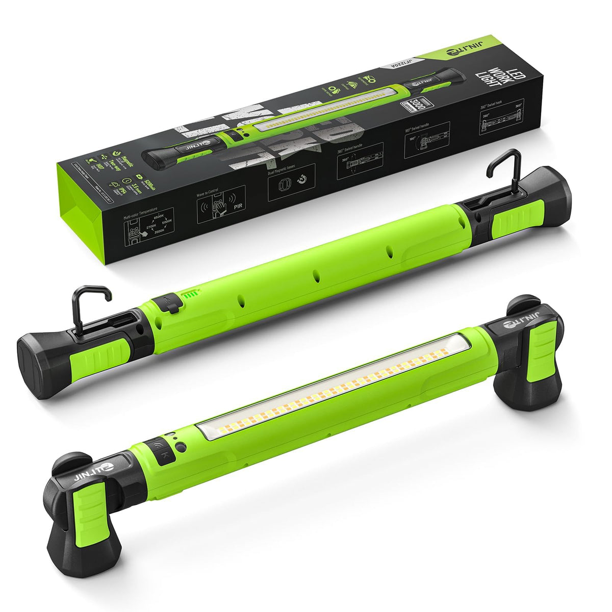 Rechargeable Magnetic Under Hood Work Light Bar with Wave Control - Image 1