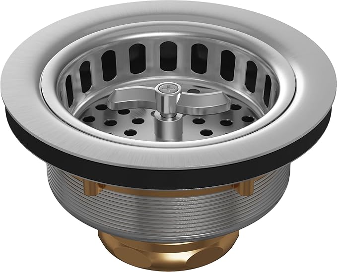 PROFLO PF1433BR 3-1/2" Basket Strainers - Stainless Steel