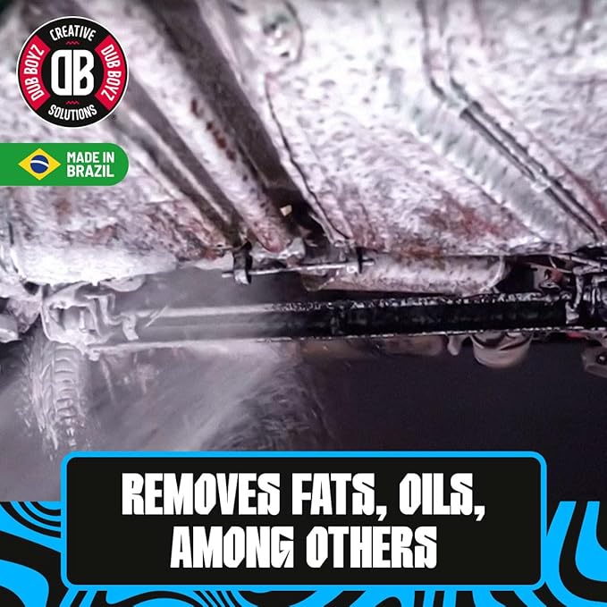 DUB BOYZ D-OFF Heavy-Duty Cleaner & Degreaser, Industrial Strength, Cuts Through Grease and Grime, Safe on Metal, Plastic, Rubber, Biodegradable & Phosphate-Free (128 Fl Oz)