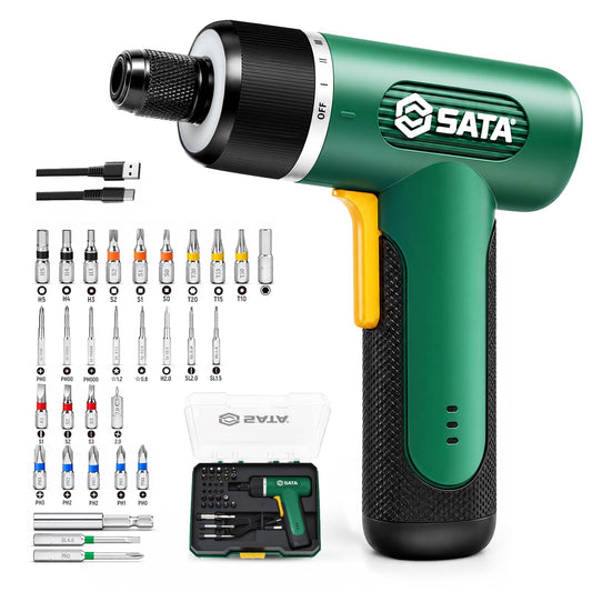 SATA 32-Piece Electric Screwdriver Set, 3.7V Cordless | Hand Tools - Image 1