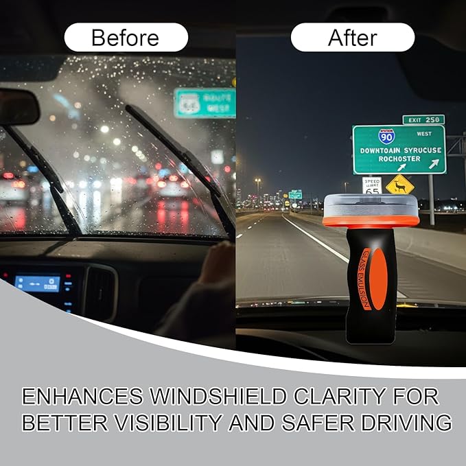 Umex Ogas Glass Cleaner - Streak-Free Windshield Cleaner& glass emulsion, Removes Tough Grease, Grime, Oil Film, and Water Spots for Car, Home, and Office (1 Pack, 3.38oz each)