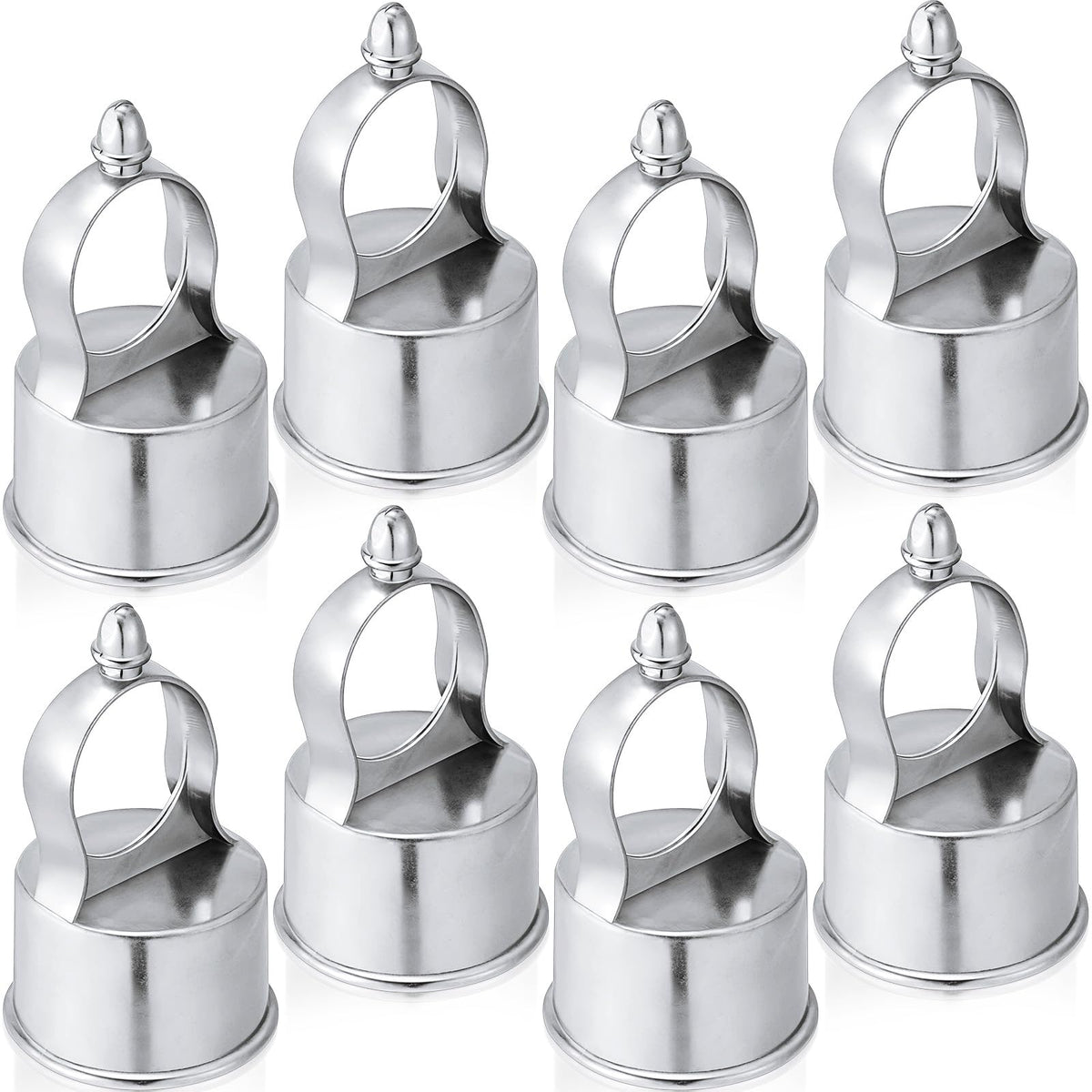 Therwen 8 Pack Chain Link Fence Loop Cap for 2-1/2" (fits - Image 1