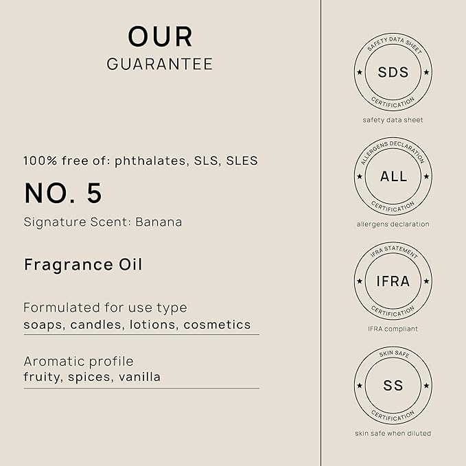 VINEVIDA [16oz] Banana Fragrance Oil for Candle Making and Soap Making - Premium Candle Scents for Soy Candles