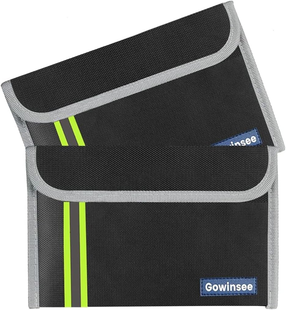2-Pack Fireproof Bag for Documents & Money | 8x5" Waterproof & - Image 1