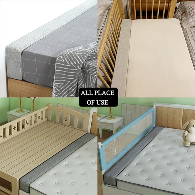 SAMTY Bed Gap Filler for headboard Space Filler Pillow Stopper for Sofa Bed Crack Filler Wedge Mattress Extender