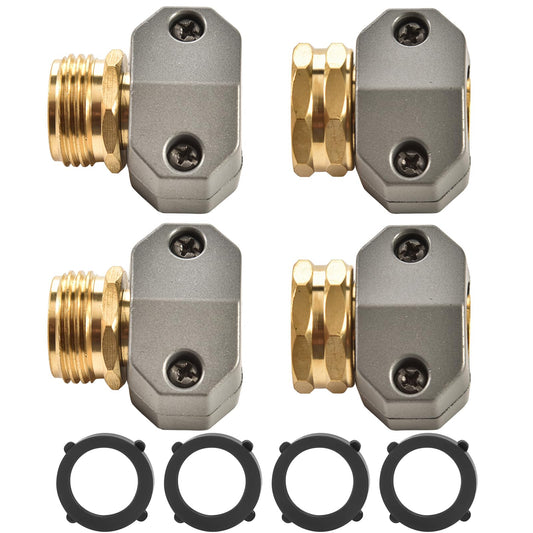 Garden Hose Repair Connector Fitting, Brass Mender Female | Hand Tools - Image 1
