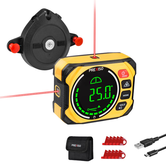 PREXISO 3-in-1 Magnetic Digital Angle Gauge, Digital Level - Image 1