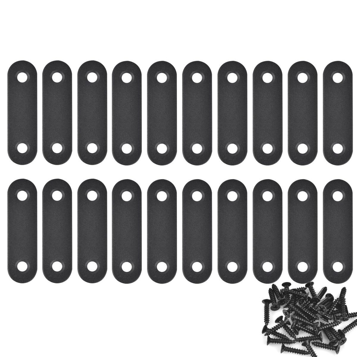 20-Pack Mending Plates for Wood Kit with 40 Self-Tapping | Home Repair - Image 1