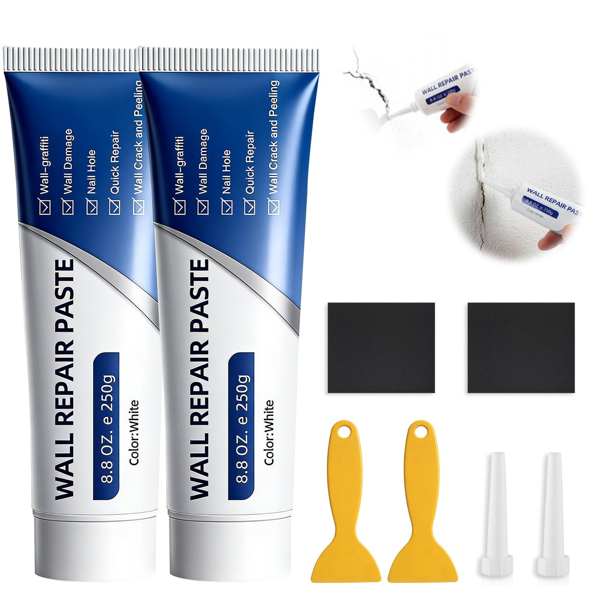 2PCS Efficient Drywall Repair Kit with Scraper, Wall | Home Repair - Image 1