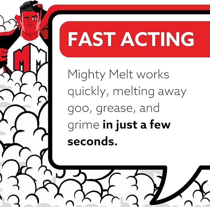 Mighty Melt Stain Remover - Fast-Acting, Kid & Pet Safe Stain Solution - Removes Food, Drink, & Everyday Messes from Clothes, Upholstery, Carpets & More (125ml / 4.2oz)