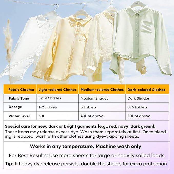 Veuslumen Color Catchers for Laundry - 400 Count Color Absorber Sheets Prevent Color Bleeding & Protect Colors, Lock in Dyes Allow Safe Mixed Washes for All Machines