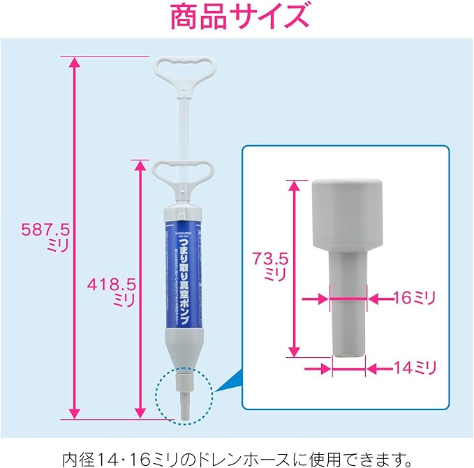 GAONA KOKOKO-KK001 Vacuum Pipe Cleaner for Air Condenser Hose (Easy to Eliminate) Blue
