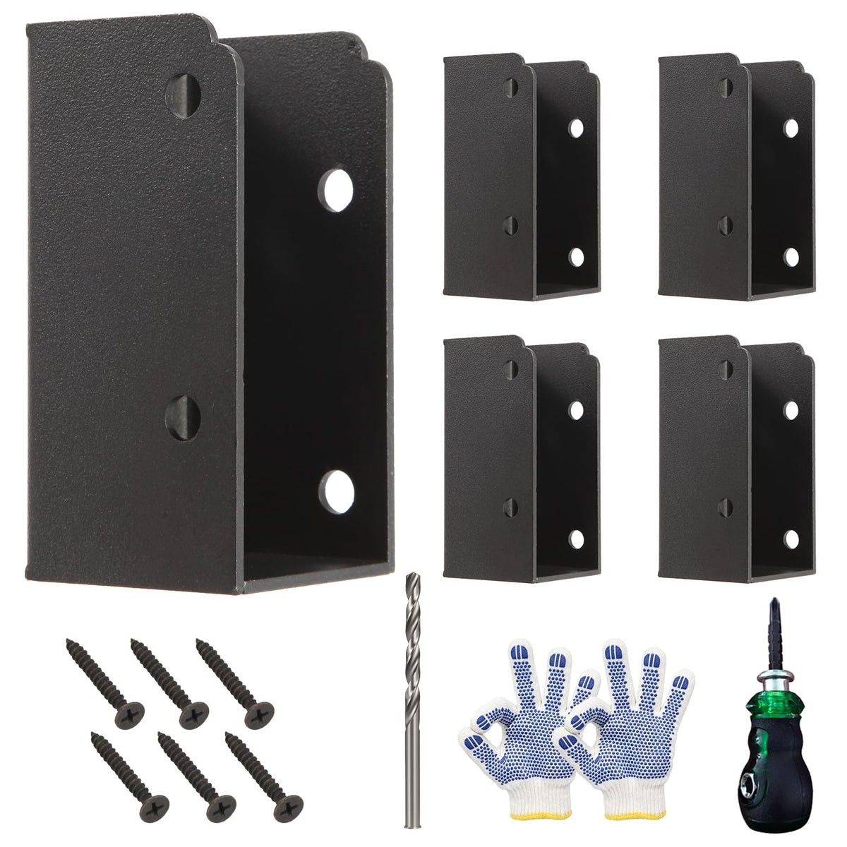36Pcs Deck Railing Brackets, U-Shape 2x4 Concealed - Image 1