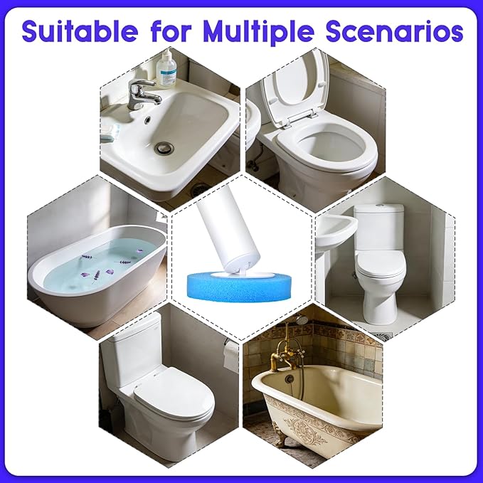 Disposable Toilet Brush Toilet Bowl Cleaner Wall Mounted Toliet Wand Kit with Holder Toilets Cleanings Stick Cleaning Supplies 42 Refills Pads for Cleaning and Hygienic Bathroom Maintenance