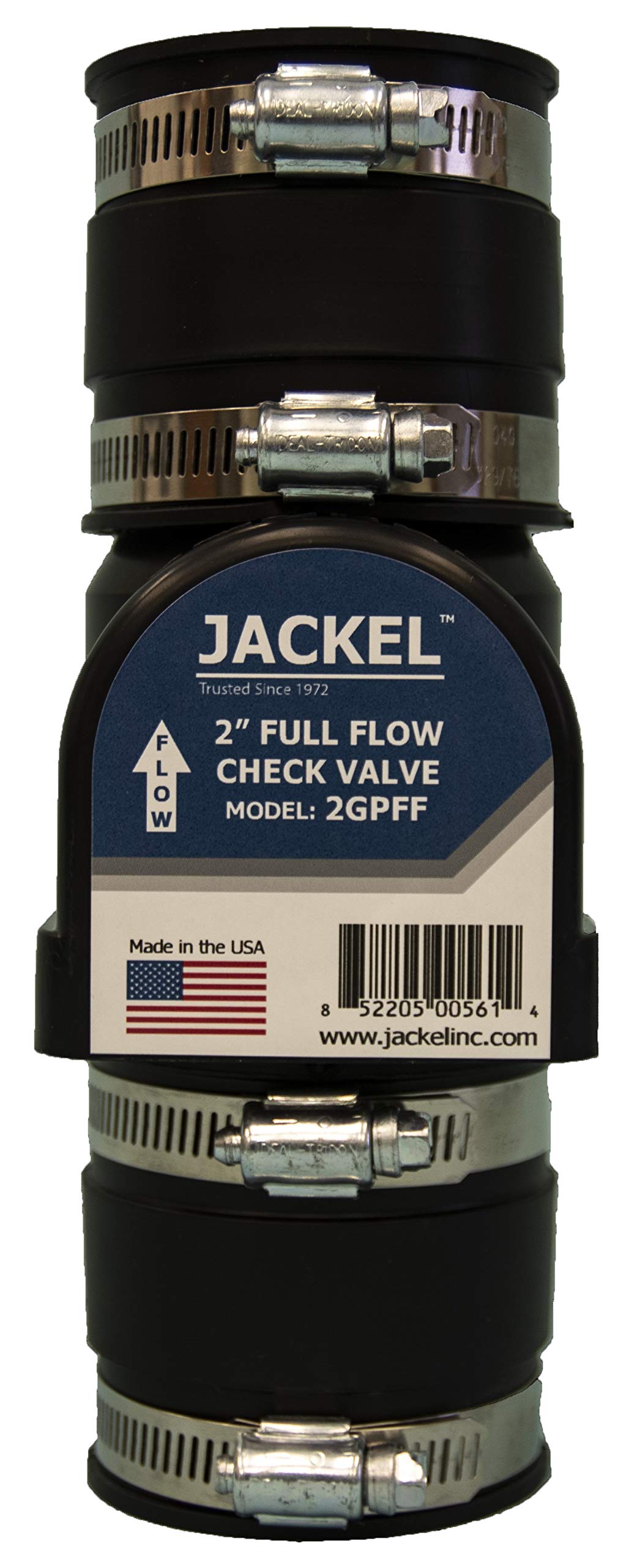 Sewage Check Valve (Model: 2GPFF) Black - Image 1