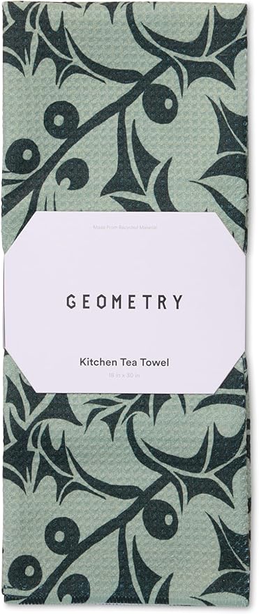 GEOMETRY Christmas Kitchen Towels - Quick Dry Microfiber Cloth Dish Towels for Kitchen Drying - Premium Quick Dry Towel - Winter Foliage