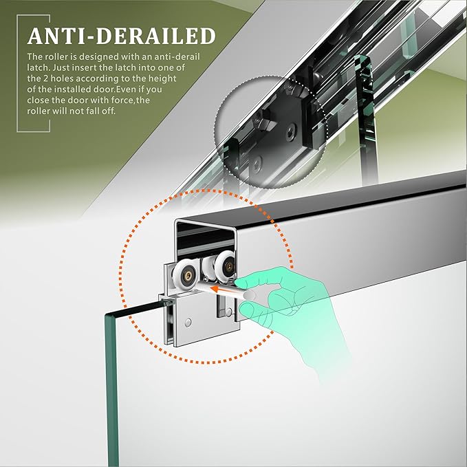 Sliding Bathtub Shower Glass Door 56-60" Width x 62" Height with 1/4"(6mm) Clear Tempered Glass,Chrome Stainless Steel Hardware Double Handles Bypass Glass Tub Doors