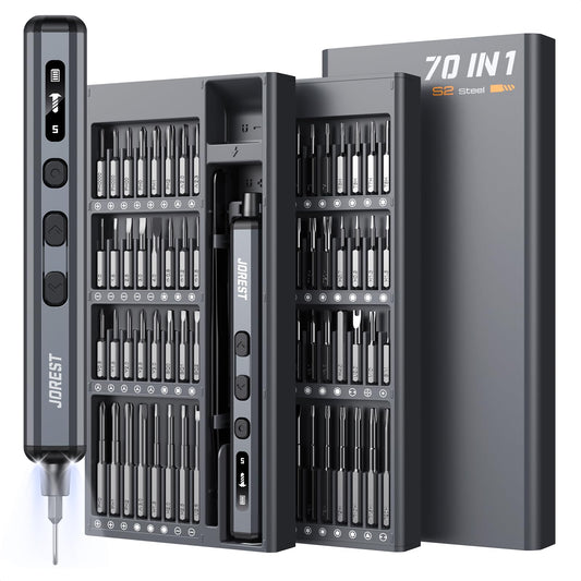 JOREST 70-in-1 Mini Precision Electric Screwdriver Set-64 | Hand Tools - Image 1