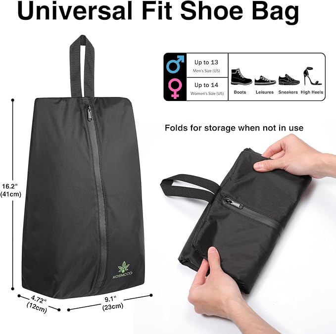 Smell Proof Cleat Bag - Athletic Soccer & Golf Shoe Bag for Smelly Cleats and Gym Shoes | Durable, Water-Resistant, and Easy to Clean