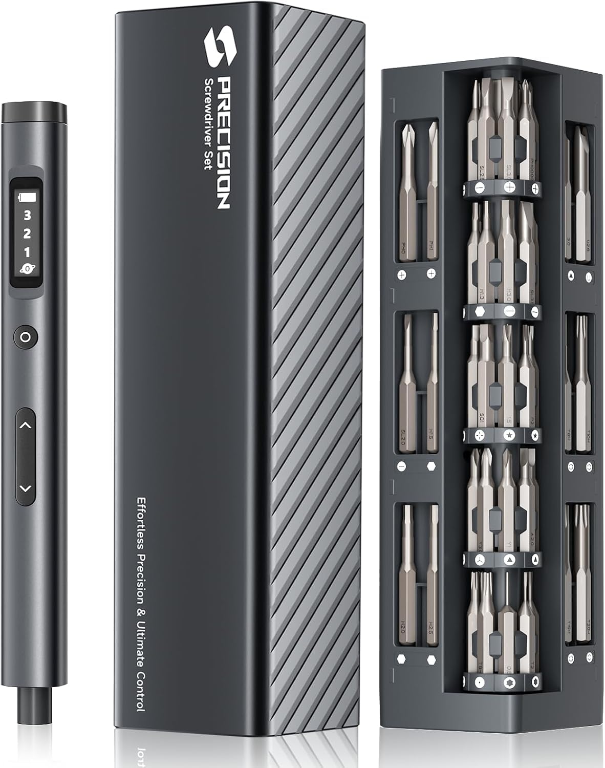 57-in-1 Mini Electric Screwdriver Set, 3 Torque Cordless | Hand Tools - Image 1