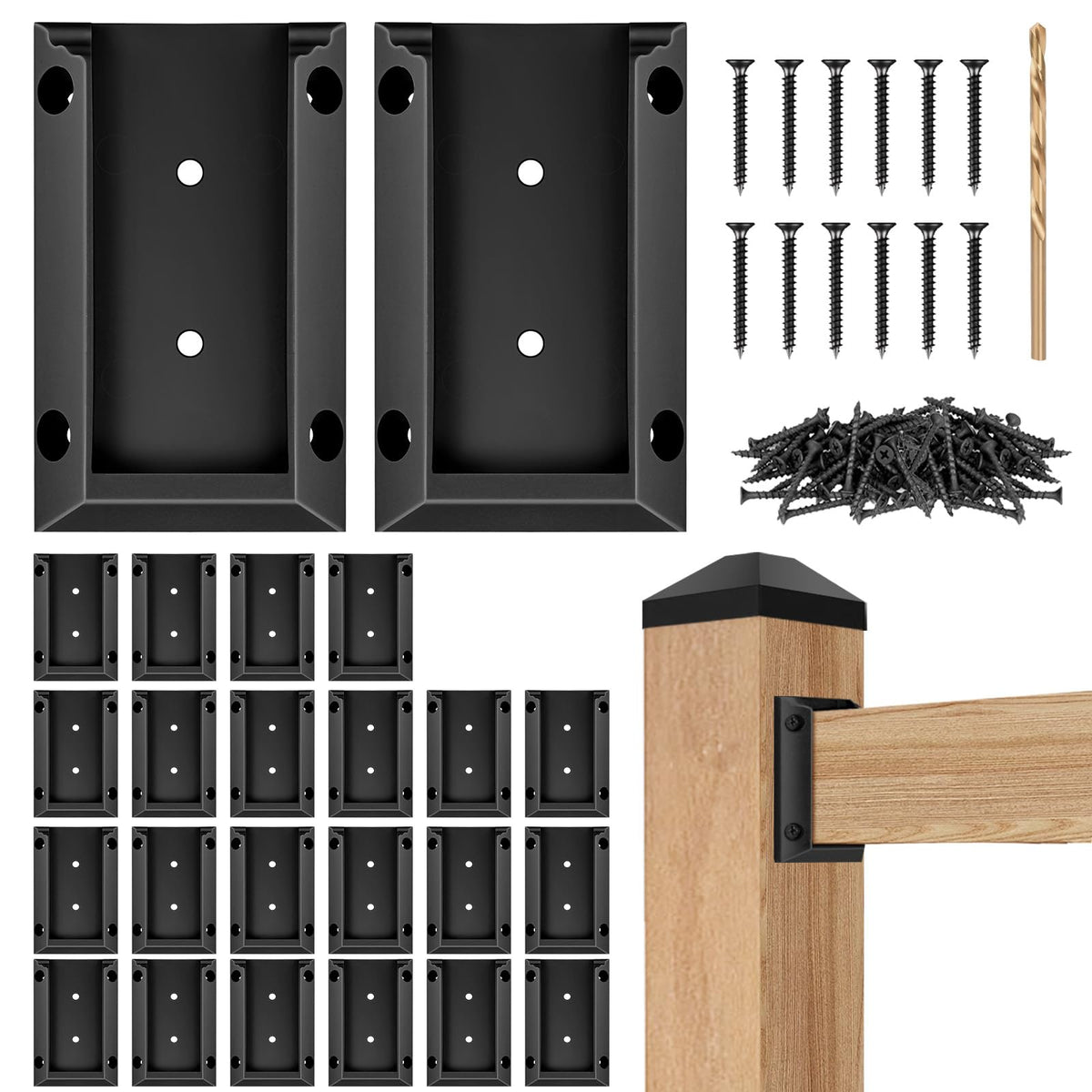 Eapele 24PCS Deck Railing Bracket Connectors for 2x4 - Image 1
