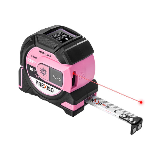 PREXISO 2-in-1 Laser Tape Measure, 215Ft Laser Measure & 16Ft - Image 1