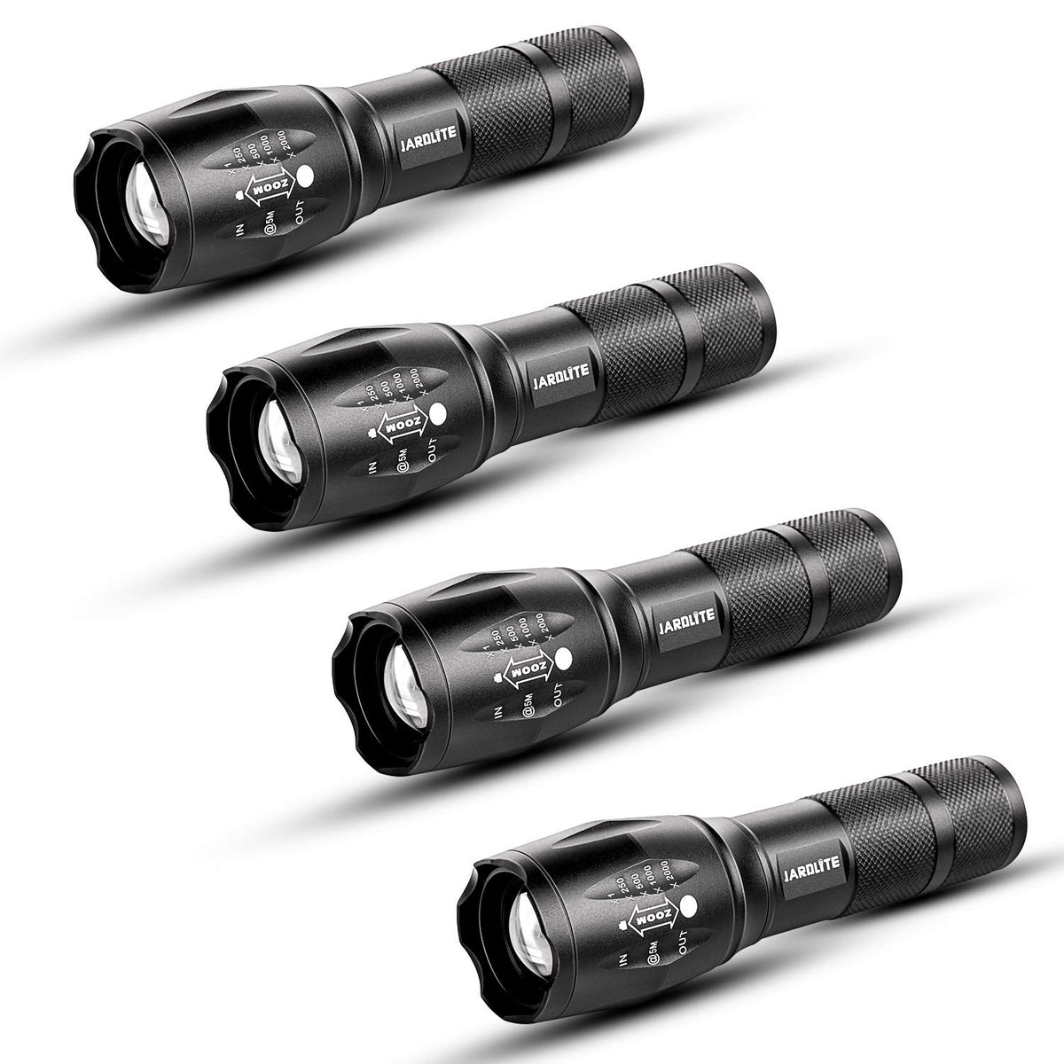 JARDLITE LED Emergency Handheld Flashlight, 4 Pack - Image 1