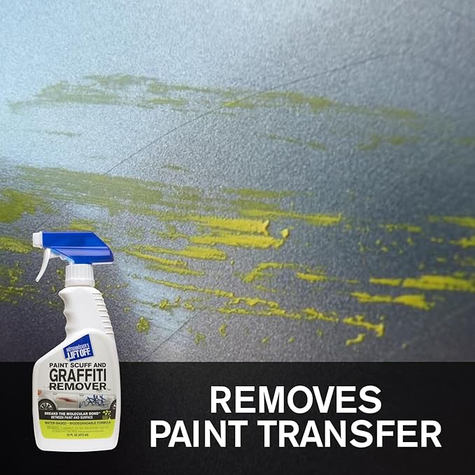 Motsenbocker’s Lift Off 45406-2PK 16-Ounce Paint Scuff and Graffiti Remover Easily Removes Paint Scuffs, Spray Paint, Acrylic from Multiple Surfaces Vehicles, Brick, Boats, Concrete, Pack of 2 , white