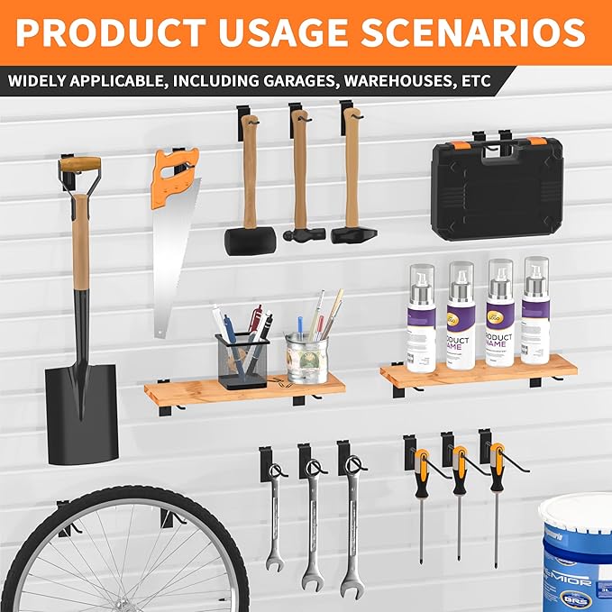 4”Slatwall Hooks,Black Slat Wall Display Hook, 25 PCS Slat Wall Panel Accessory Hooks