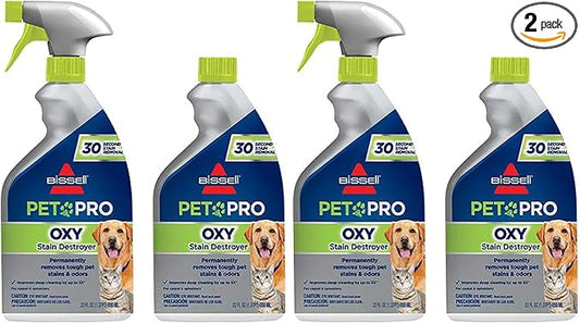 Bissell PET PRO OXY Stain Destroyer for Carpet and Upholstery, 22 oz, 17739, 2 Count (Pack of 2)