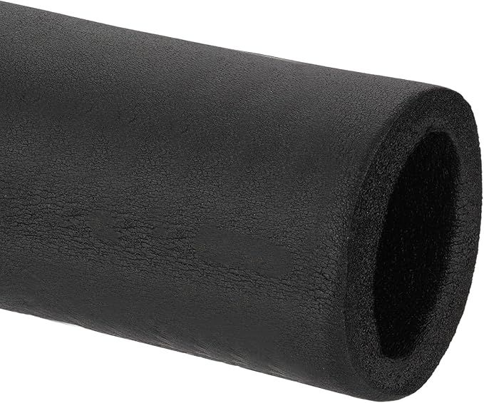 PATIKIL 2-3/8"(60mm) ID x 6.6Ft Pipe Insulation Foam Tube, Pipe Cover Wrap Roll Bar Padding Tubing for Handle Grip HVAC Outdoor Air Conditioner Units, Black