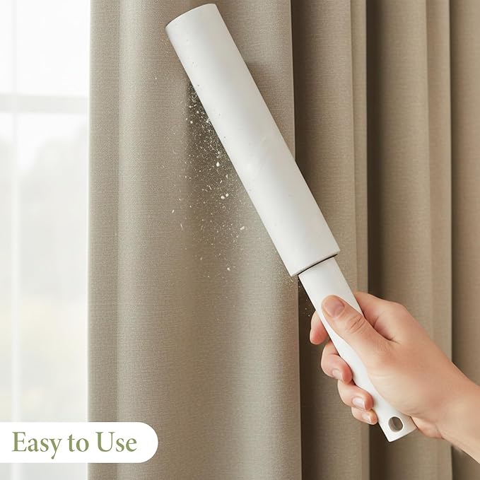 10 PCS Large Lint Roller Refill, 9.4 Inch Extra Sticky Lint Rollers for Pet Hair Stickys Rollers for Floor 60 Sheets per Roll for Cleaning Furniture Fabrics, Carpets and Hair