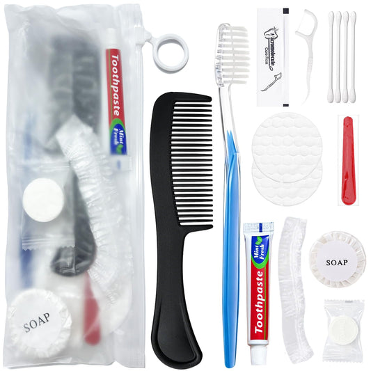 6 Sets Personal Hygiene Kit Bulk, Disposable Toothbrushes - Image 1